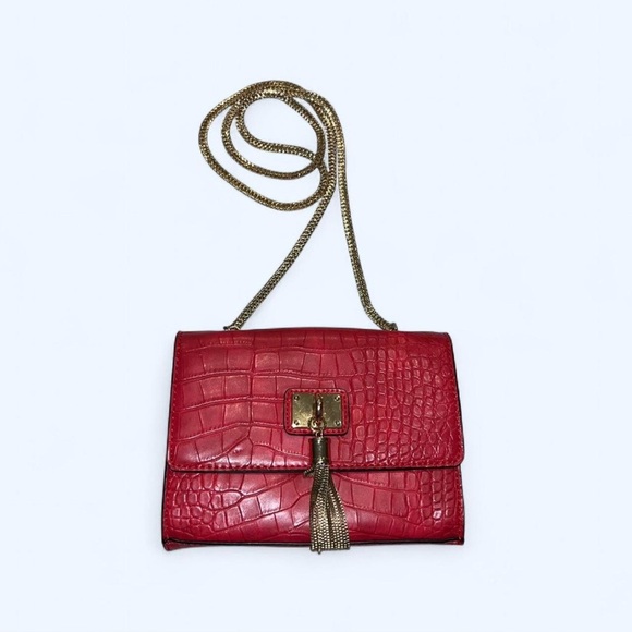 Aldo Handbags - ALDO GOLDEN CHAIN MESSENGER (RED)